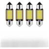 SIVITE 4 pezzi Lampadine C5W LED Festone 36mm Canbus 12V 6000K Bianco Super Luminoso per Luci Interne Auto e Luci Targa Senza Errori Canbus Senza Polarità