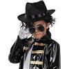 Funidelia | Kit costume da Michael Jackson per bambino - Cultura pop, Gruppi Musicali, Cantanti, Anni 80 - Accessori per bambini, accessorio per costume - Nero