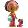 DJECO - Tinyly Poppy & Nouky Case per Bambole Fashion, Multicolore (36957)