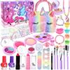 GUHAOOL Set Trucchi Bambina, 36 Pezzi Sicuro, Atossico e Lavabile, Valigetta Anallergica, Trousse per Giochi, Regalo Natale Compleanno 5-11 Anni
