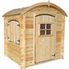 TIMBELA Casetta legno per bambini - Casetta giocattolo per bambini - L112xL146xA145cm/ 1,1m2 - Casetta da gioco da esterno - Casetta da giardino Timbela M505-1