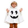 Generic Costume Fantasma Bambino con Secchiello a Forma di Zucca | Vestito Halloween Bambino per Bambina, Bimbo e Bimba, Mantello Bianco da Fantasma con Cappuccio e Giromanica, da 1 a 6 Anni