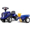 Falk - Portatrattore New Holland con Rimorchio - A partire da 12 mesi - Made in France - Pala e rastrello inclusi - 2 stili di personalizzazione, targa personalizzabile - 280C