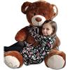 Velinda Grande Enorme Gigante Orsacchiotto Pupazzo di Peluche Regalo 160cm (Colore: Marrone)