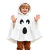 Generic Costume Fantasma Bambino con Secchiello a Forma di Zucca | Vestito Halloween Bambino per Bambina, Bimbo e Bimba, Mantello Bianco da Fantasma con Cappuccio e Giromanica, da 1 a 6 Anni