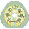 Stokke MuTable Tavola da Gioco, Frutta & Verdura - Versione 2023 - Gioco da Tavolo su Due Lati - Include 1 Dado, 4 pedine e 140 Carte quadrate - per Bambini da 3 a 8 Anni