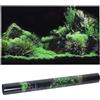 Pssopp Effetto 3D Seafloor Acqua Erba Poster Autoadesivo Rettile Terrario Acquario Sfondo Acquario Adesivo murale Acquario Sfondo Poster subacqueo PVC Decor Wall Paper (91 x 50cm)