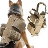 AVLUZ Cablaggio tattico per cani con gilet a sacchetto, gilet per cani militare K9, imbracatura per cani Molle per addestramento all'aperto, attrezzatura tattica per animali domestici. (T,M)