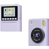 EcoLivzen Fotocamera digitale portatile 30MP per stampa istantanea Bundle portatile | per la stampa istantanea a colori, alta risoluzione 30MP, divertimento per le feste, materiale ABS, dimensioni compatte