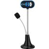 Generic Webcam con microfono integrato e luce ad anello LED, braccio flessibile a collo d'oca per posizionamento regolabile, ideale per streaming, videochiamate e riunioni online