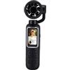 Annadue Telecamera Sportiva Portatile 2 in 1 per la Registrazione (BLACK) | Con Ventola, Schermo da 1,47 Pollici, Obiettivo Ruotabile a 180°, Zoom Digitale 16X, velocità della Ventola Regolabile per