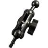 Qusinfc Supporto per braccio adattatore con sfera da 17 mm, colore nero | Lega di alluminio Link per Rigs