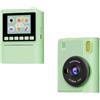 EcoLivzen Fotocamera digitale portatile 30MP per stampa istantanea Bundle Portatile | per la stampa istantanea a colori, alta risoluzione 30MP, divertimento per le feste, materiale ABS, dimensioni compatte