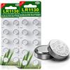 HQB Confezione da 20 batterie a bottone alcalina della batteria LR1130 AG10