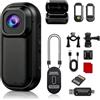 Xilecam 2.7K Body Cam Magnetica,Wifi Resistente Schizzi,Custodia Ricarica | Bodycam 16GB, Visuale POV Telecamera Portatile, Custodia Ricarica. Autonomia batteria fino a 500 min, Per Ciclismo e Vlogging