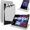 Lemxiee Cover per Lenovo Legion Tab Gen 5 Case per supporto rotante & Slot per penna Custodia in pelle PU + Acrilico trasparente