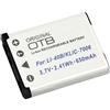 Mobile-Laden Batteria compatibile con Olympus DC-T400, 650mAh, 3.7V, sostituito: LI-40B, LI-42B