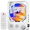 Oilsky Lettore CD Portatile Oilsky Lettori CD Desktop per la Casa Lettore CD Bluetooth con Altoparlanti, Display LED, Telecomando, Supporto scheda TF e AUX-in