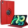 TechDealsUK Custodia per Apple iPad Air 4 (2020) e Pro 11 2018/20 in pelle Smart Cover (rosso)