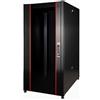 LINK ARMADIO RACK PER RETI 19 26U (A)1291, (L)600, (P)600 COLORE NERO PORTA TRAFORATA SERIE EAVI