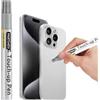 PARTS4EV Titanio bianco per iPhone 16 Pro/16 Pro Max, riparazione di graffi della vernice sul lato della scocca, soluzione rapida e semplice per il ritocco, penna rimuovi-graffi con 1 punta di