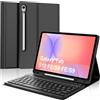 JADEMALL Custodia Tastiera per Samsung Tab S10 Lite 10.9/S10 FE 10.9 2025 | Italiana QWERTY Tastiera Bluetooth Magnetica Staccabile con Portapenna per Samsung Tab S10 Lite 2025 SM-X400N/X406B, Nero