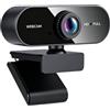 Cozyper Webcam 1080P 30fps con Microfono, Fotocamera PC USB Autofocus Plug & Play | Webcam Full HD con doppio microfono antirumore, correzione della luce e rotazione a 360° per PC, streaming e videoconferenza