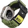 ULTIMAL Compatibile con Apple Watch Ultra 49 mm, 44 mm, 45 mm, 46 mm, robusto cinturino in nylon paracord, fibbia regolabile per cinturino iWtach