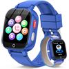 Berilona 4G Smartwatch Bambini, Orologio GPS Bambini con Videochiamate Impermeabile | Chat Vocale, Modalità Classe, Sveglia, Contapassi Fotocamera Calcolatrice, Smart Watch per Ragazzi e Ragazze Regalo Blu Reale