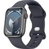 Wanme Cinturino Per Apple Watch 40mm 44mm 38mm 41mm 42mm 45mm 46mm, Cinturini Sportivo in Silicone per Apple Watch iwatch Se Ultra Series 10 9 8 7 6 5 4 3 2 1 per Donna Uomo