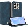 TAUYN Cover Custodia Folio in Pelle per Motorola Edge 70 Pro | Design a Flip Magnetico Premium PU Pelle Antiurto Wallet Case, con Supporto & Porta Carta Protezione Completa. Blu scuro