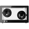 TAIZhiChen Altoparlante Trasparente Design Minimalista Speaker con Luce LED Audio Stereo 360° Sveglia Bluetooth per Scrivania, Nero