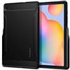 Spigen Rugged Armor - Custodia con portapenne, compatibile con Samsung Galaxy Tab S6 Lite 2022/2020, colore: Nero