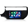 VIBEX | Autoradio touch 9 pollici con CarPlay e Android Auto, navigazione GPS, radio FM, Wi-Fi, Mirror Link, lettore multimediale e DSP, compatibile con Kia Rio 2015-2018