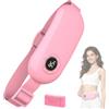 AMZBOSS cintura riscaldante regola dolorosa, cuscino riscaldante 5s | fascia riscaldante dolori mestruali con 3 modalità massaggio e temperatura,tessuto morbido, ufficio,studio e riposo,Rosato