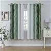 Gazal Vole Tende sfumate oscuranti, H160 x L132 cm, 2 teli verde-bianco con occhielli
