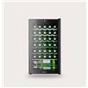 EVVO VT34 - Cantinetta per 34 bottiglie, refrigeratore per vino con compressore, 5-18 °C, pannello touch, silenzioso, display digitale, LED interno, portabottiglie e mini frigorifero per vino