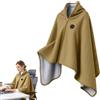 Generic Scialli Riscaldati For Donna Coperta Riscaldata USB Scialle Portatile (B) | 3 Livelli di Calore Regolabile e Riscaldamento Rapido, Cerniera for mantello riscaldata portatile USB, per Ufficio, Casa