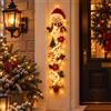 yiokeo Decorazione Natalizia Luminosa da Appendere, Decorazione Porta Natale con Luce Calda, Babbo Natale Pupazzo di Neve Renna, Addobbo per Porta Parete Finestra Camino (1PCS*E)