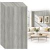 Haoppmof 40 pannelli da parete autoadesivi, effetto legno | Pannelli da parete in PET fonoassorbenti per soggiorno, ufficio e camera da letto, 30 x 60 cm