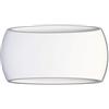 vetrine in rete Vetrineinrete® Applique da Parete Ovale in Gesso a Doppia Emissione Luminosa Up e Down Verniciabile Lampada con Attacco R7S Moderno IP20 Ingresso Soggiorno 290x170 mm