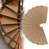 Generic Coprigradini per Scale a Chiocciola con Fondo in Silicone, 15pz | Fondo in silicone, bordi rifiniti, per gradini in legno, piastrelle e altre superfici lisce interne