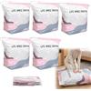 TELAOBAN No-Pump - Sacchetti di compressione per sottovuoto, 5 pezzi Sacchetti sottovuoto senza pompa, Sacchetti ermetici a compressione per vestiti, No Pump Vacuum Storage Bags, per Vestiti e Coperte，M