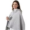 Generic Scialli Riscaldati For Donna Coperta Riscaldata USB Scialle Portatile (A-1) | 3 Livelli di Calore Regolabile e Riscaldamento Rapido, Cerniera for mantello riscaldata portatile USB, per Ufficio, Casa