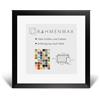 RahmenMax® Morena Cornice portafoto 50 x 50 cm da appendere, realizzata su misura / Cornice in MDF / Cornice per foto in nero opaco con vetro acrilico trasparente / cornice puzzle