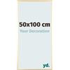 yd. Cornice 50x100 cm Oro - Cornice in Alluminio Kent | Your Decoration, Vetro acrilico antiriflesso, Montaggio a parete, Adatta per foto, poster o puzzle, Made in Holland