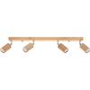 SOLLUX lighting Berg 6 Lampada Da Soffitto A Faretto, Con Paralumi Mobili, Design Minimalista, Rustico, Classico, Lampadina GU10 Sostituibile, 6x40 W,