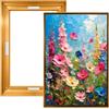 Muralscape Cornice flottante per quadro 50x70cm,profondità 2.5cm,Oro,metallo | Cornice in metallo fai-da-te per tele,cornice flottante per stampe su tela,dipinti a olio e diamond painting,stampe astratte