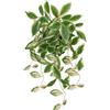 Oairse Pianta artificiale da appendere, con vaso, piante artificiali come vere, per esterni, giardino, camera da letto, ufficio, davanzale, decorazione per interni, lunghezza 50 cm, verde e rosa