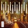 PORFOYO Candele Galleggianti Con Telecomando Bacchetta Magica,12 Pezzi Floating Candles Da Appendere,Candele A LED Galleggianti Per Decorazioni Di Halloween,Natale E Matrimonio